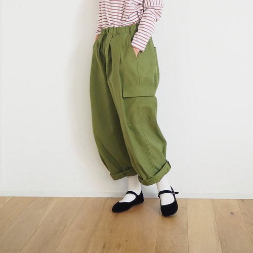 Turkish Organic Cotton Cargo Pants - 設計館pongee 女長褲- Pinkoi