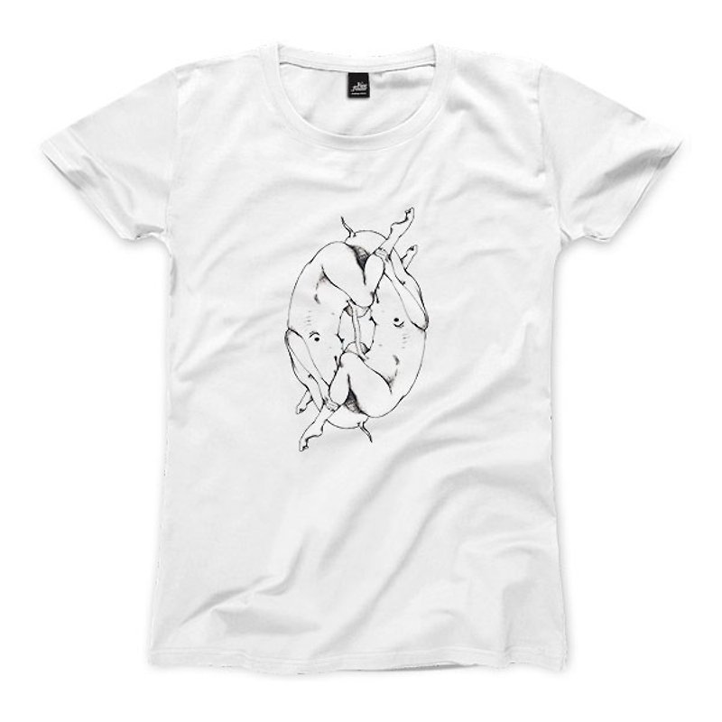 Symbiosis - White - Women's T-Shirt - Women's T-Shirts - Cotton & Hemp 