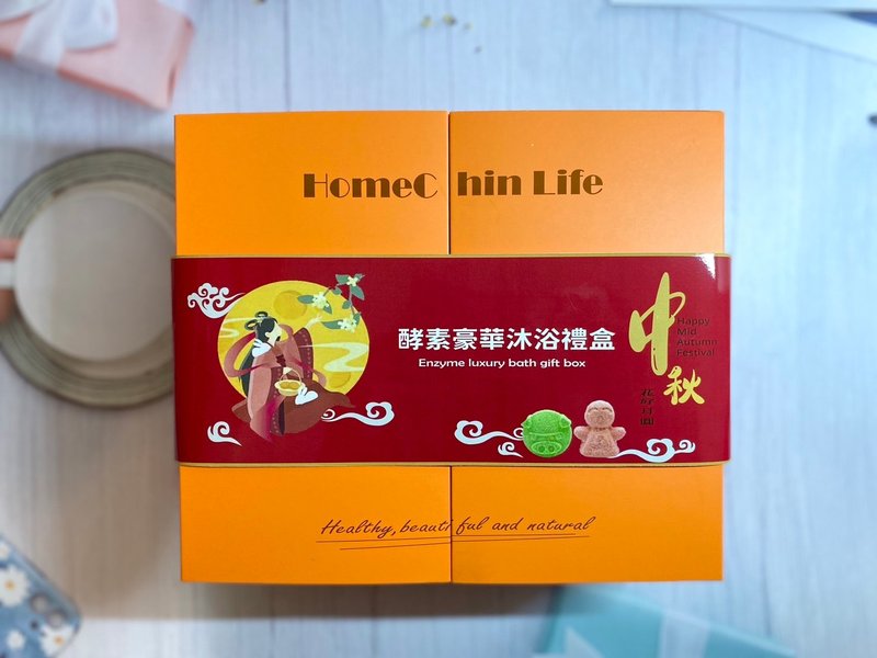 Hongqin Life Adonis Enzyme Bath Gift Box Set - ครีมอาบน้ำ - วัสดุอื่นๆ 