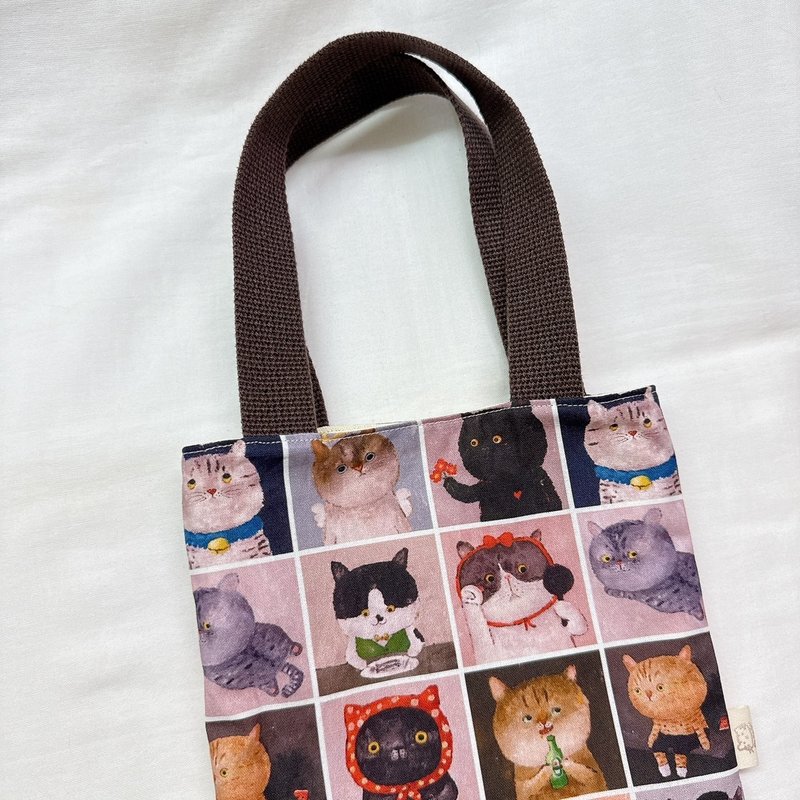 [Customized gift] Small bag, handbag, cloth bag - กระเป๋าถือ - ผ้าฝ้าย/ผ้าลินิน 