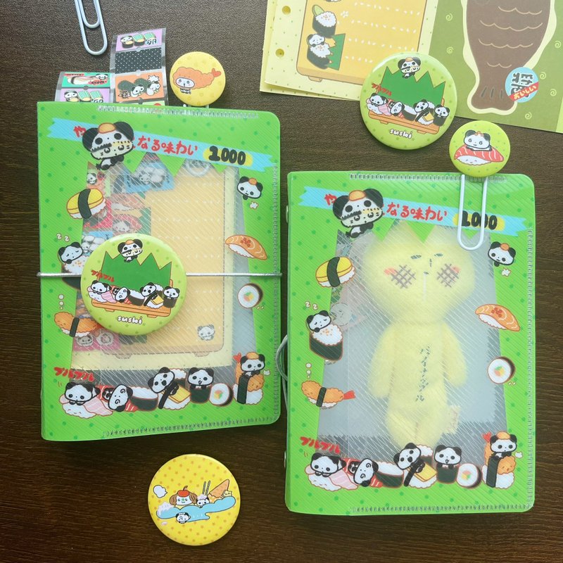 [Yanshuishui] Original Sushi Grass A7 Two-Fold Twill Binding Card Holder & Journal - สมุดบันทึก/สมุดปฏิทิน - วัสดุอื่นๆ หลากหลายสี