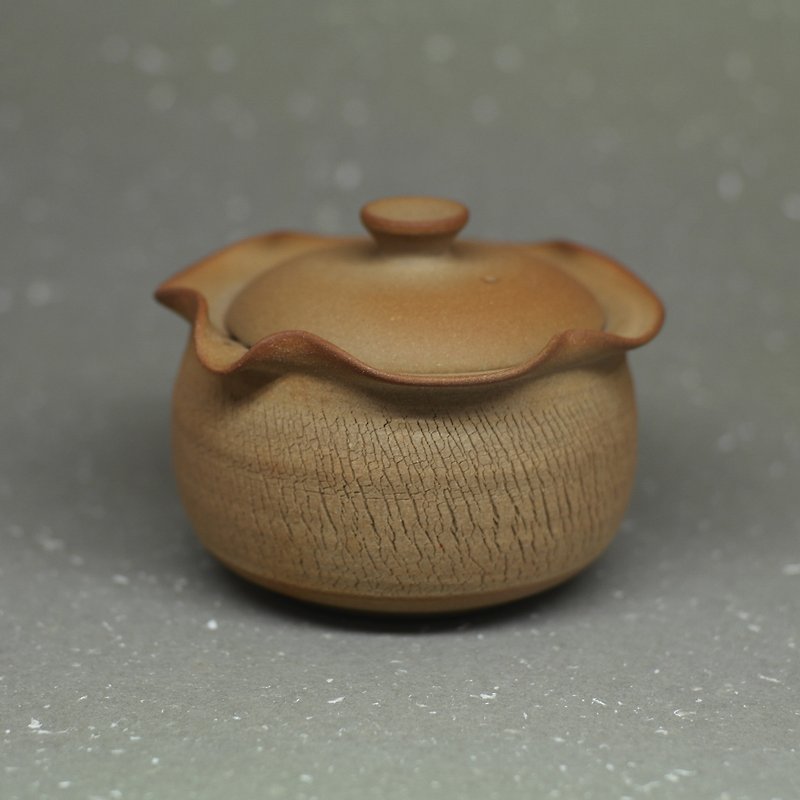 Original soil crack simple tea maker hand made pottery tea props - ถ้วย - ดินเผา 