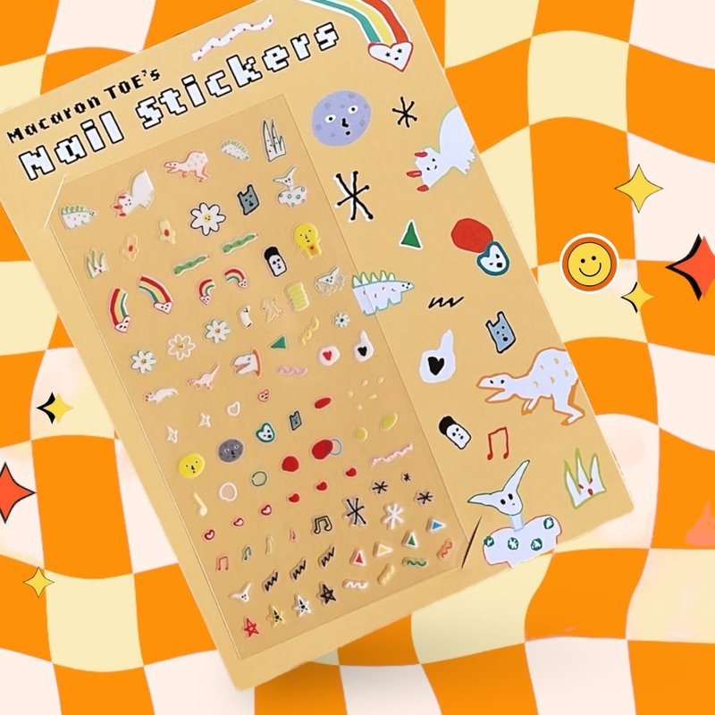 Nail Stickers | Perfect Day - Stickers - Other Materials Orange