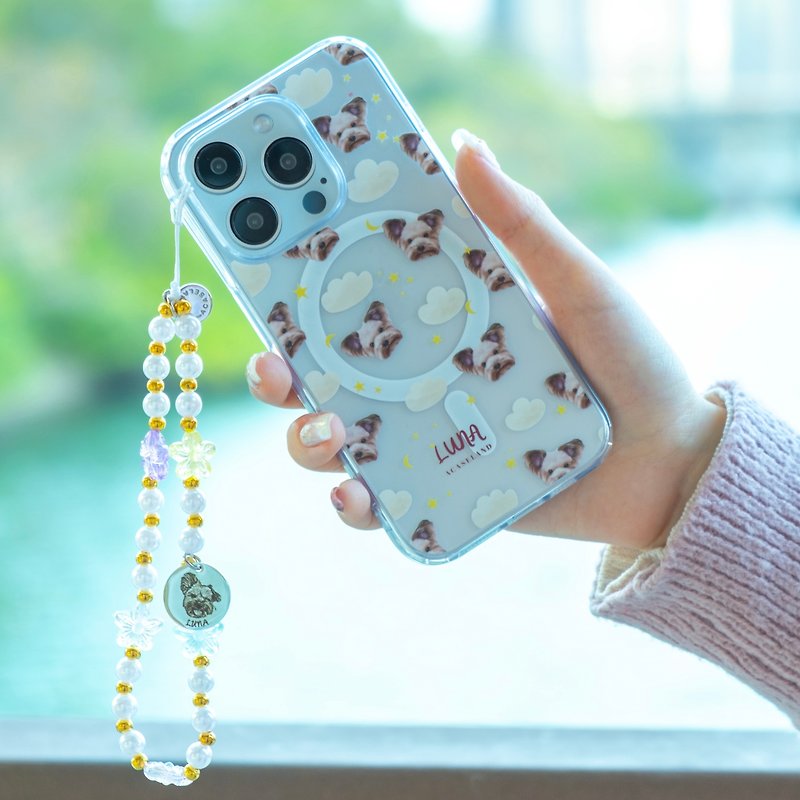 Pet hand-painted customization | Sweet Dream transparent phone case - Phone Cases - Plastic 