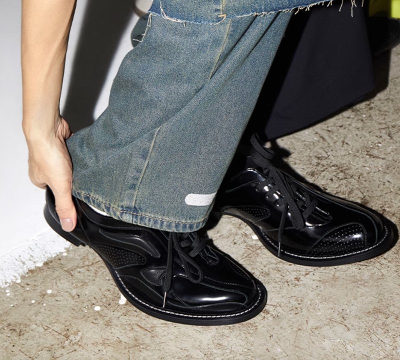 Climbing Derby Shoes 無歸屬攀登德比鞋 - 男皮鞋 - 真皮 黑色