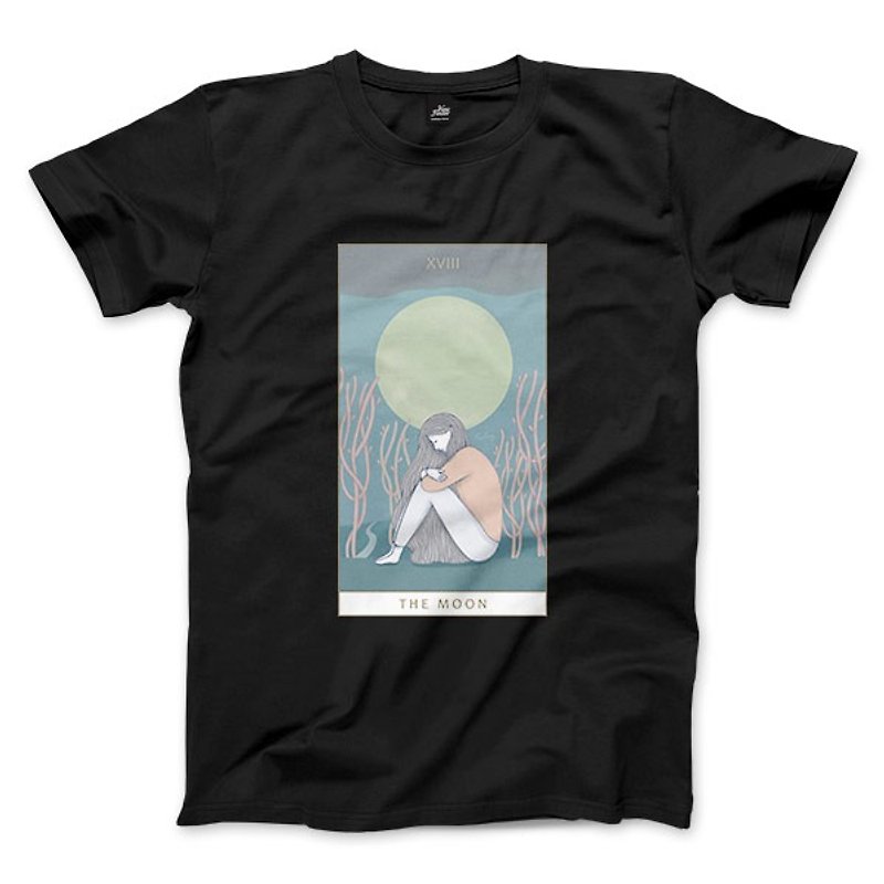 XVIII | The Moon - 黑 - 中性版T恤