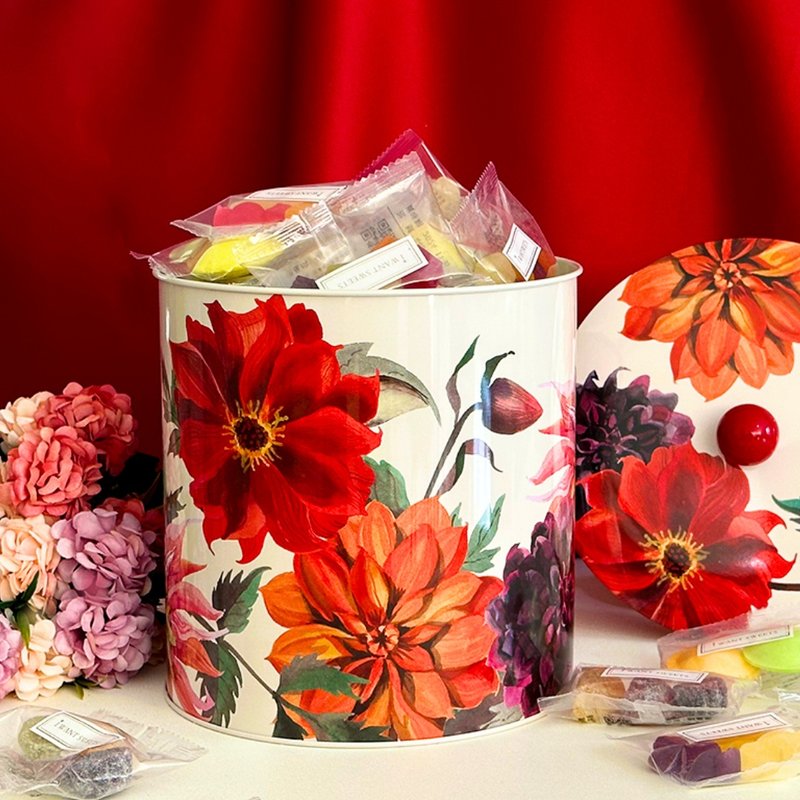 Flowers 花卉糖果圓筒 - 零食/點心 - 其他材質 黑色
