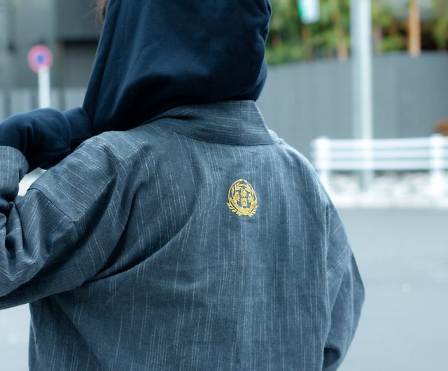 刺子長半纏棉麻和服日式日系- 設計館XRAGE（エックスレージ） 外套
