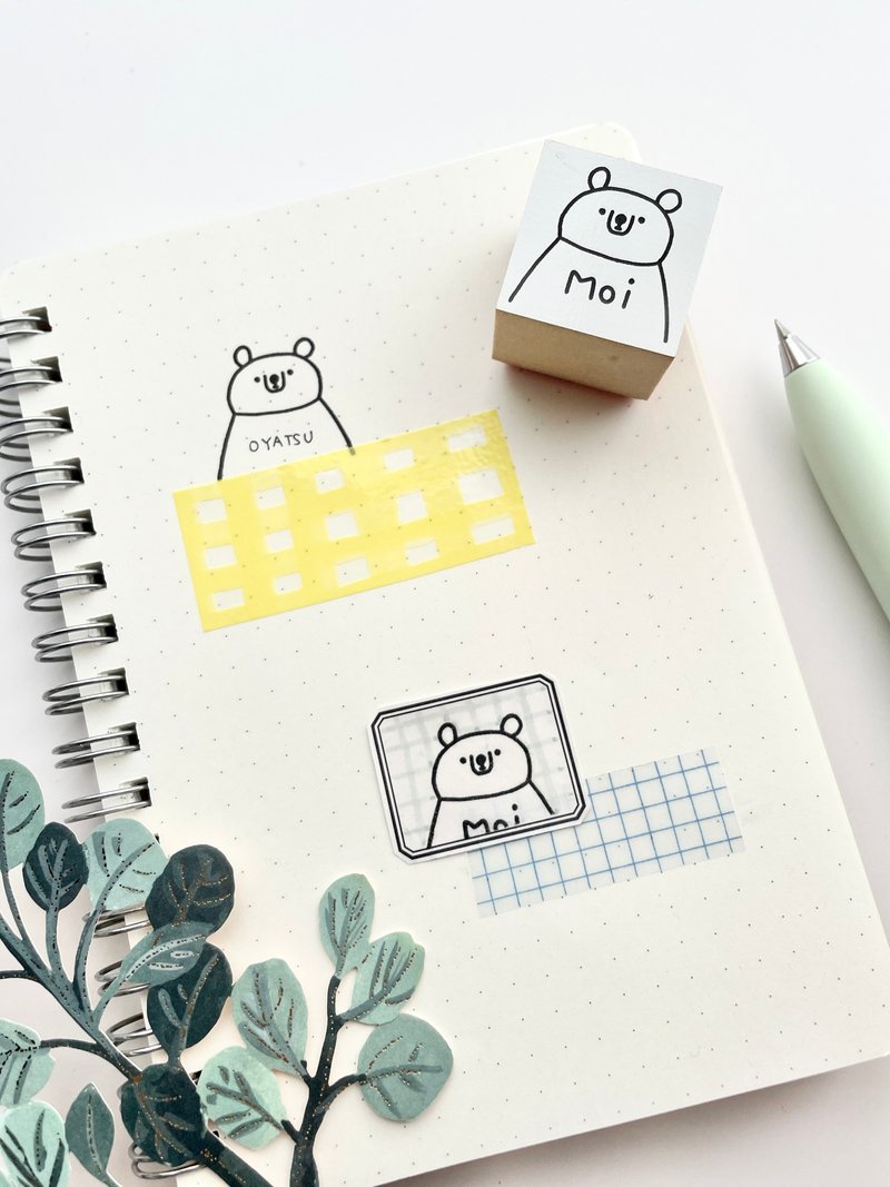 シロクマTシャツ　moi - 印章/印台 - 橡膠 白色