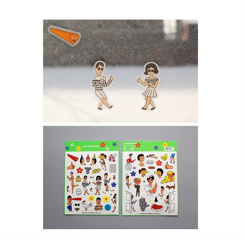 Euler character stickers NO.4 - Temporary Tattoos - Paper Multicolor