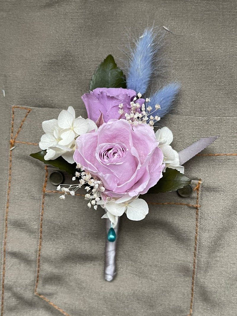 [Corsage] immortal flowers/without flowers/roses/accessories/wedding/outdoor shooting/graduation - Corsages - Plants & Flowers 