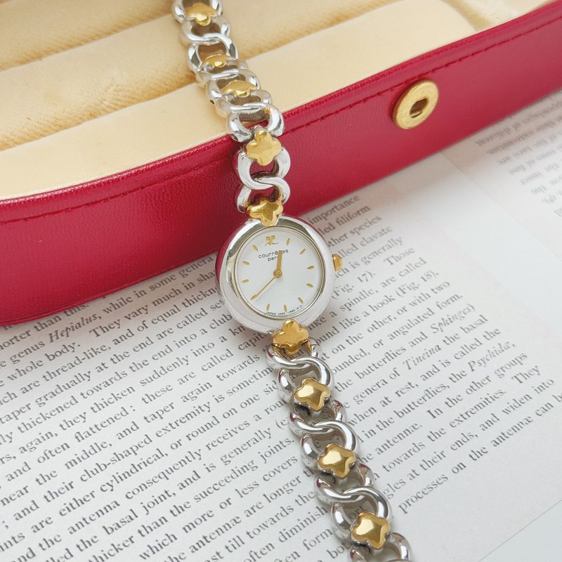 Courreges Paris Two Tone Bracelet Watch - 女錶 - 其他金屬 