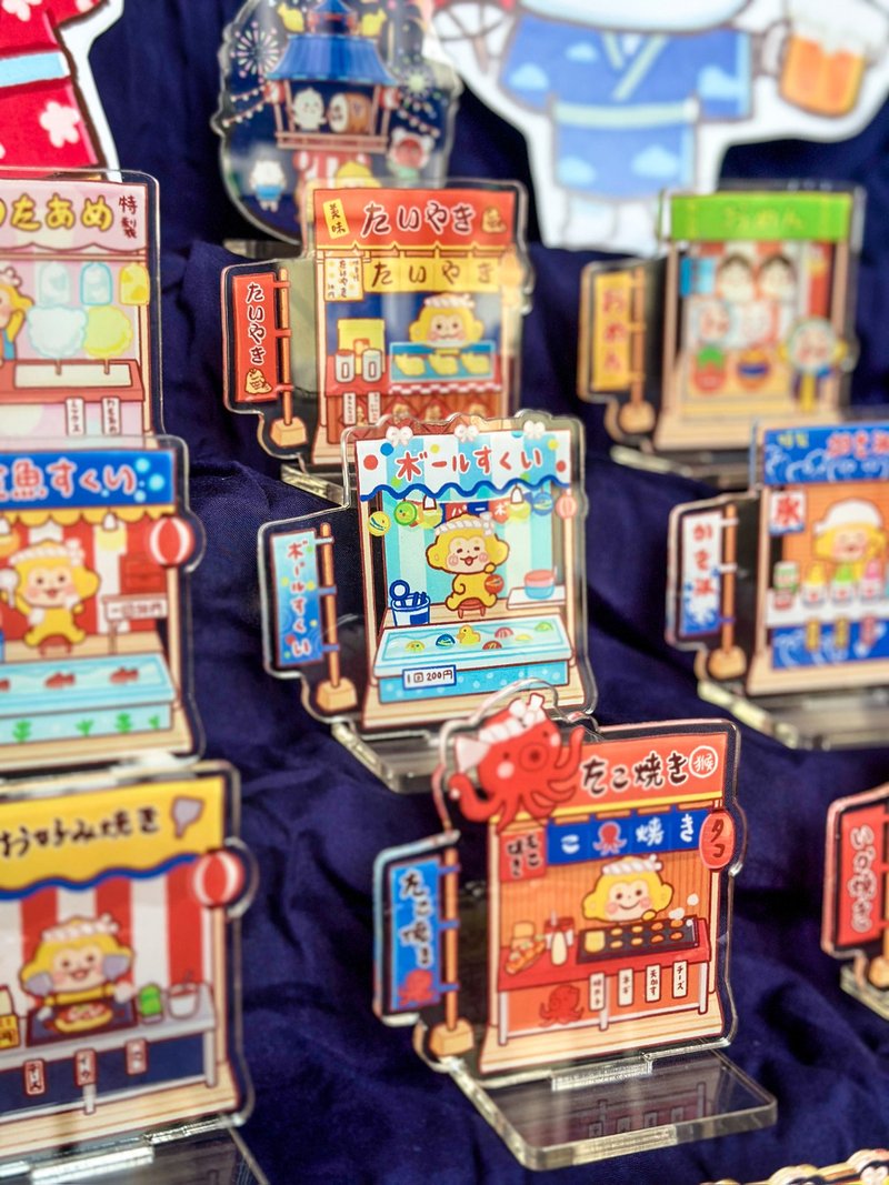 原創猴啤祭典屋台 【亞加力立牌】 - 擺飾/家飾品 - 壓克力 多色