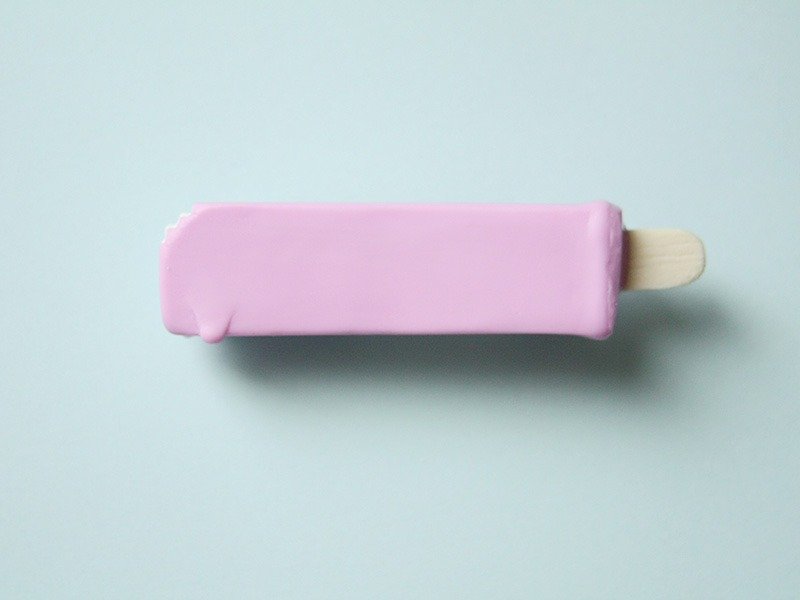 Ice bar hair clip [S / grape] - เครื่องประดับผม - พลาสติก สีม่วง