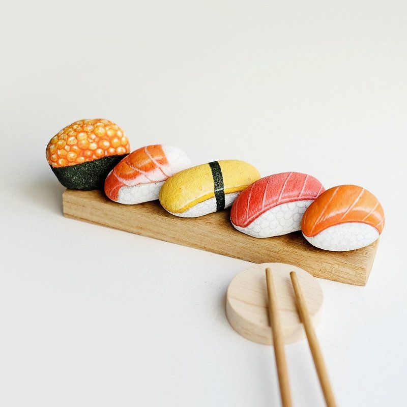 Sushi stone painting - Other - Stone 