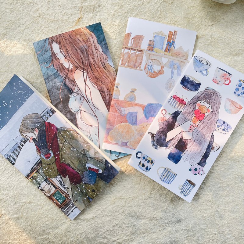 【2026 限定】Ding Ding Girls TN手帳本 便攜旅行筆記本 - 筆記本/手帳 - 紙 多色