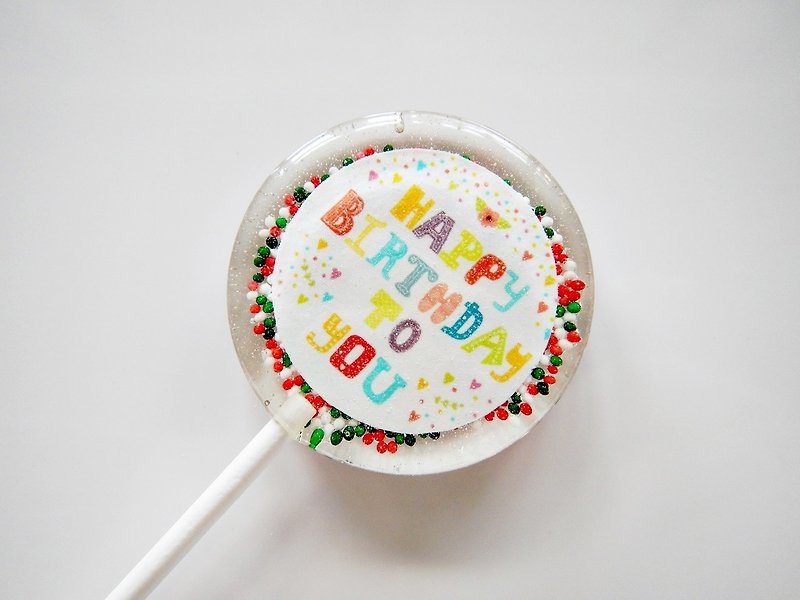 Flower Lollipop-Birthday Series 2 (5pcs/box) - ขนมคบเคี้ยว - อาหารสด หลากหลายสี