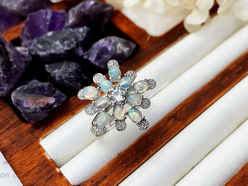 Natural Opal Opal Opal Symphony Ring
