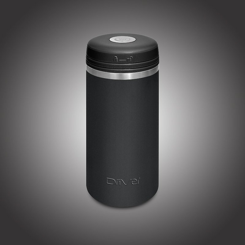 [Customized gift] Driver │ 90Do light ceramic thermos 250ml-matt black - Vacuum Flasks - Pottery Black