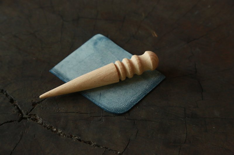 Leather DIY leather tool polished round bar - งานไม้/ไม้ไผ่/ตัดกระดาษ - ไม้ 