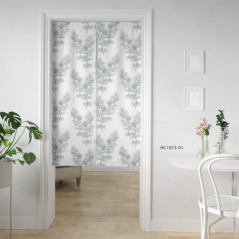 Brand original printed door curtain Pine Cone Branch HC1073 pine cone branch - Doorway Curtains & Door Signs - Polyester 