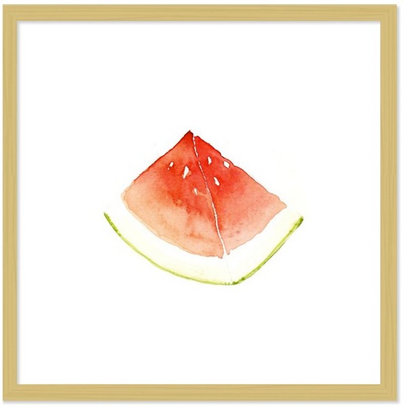 Fresh Summer-Watermelon fresh watermelon small box art painting 34cm - Posters - Paper 