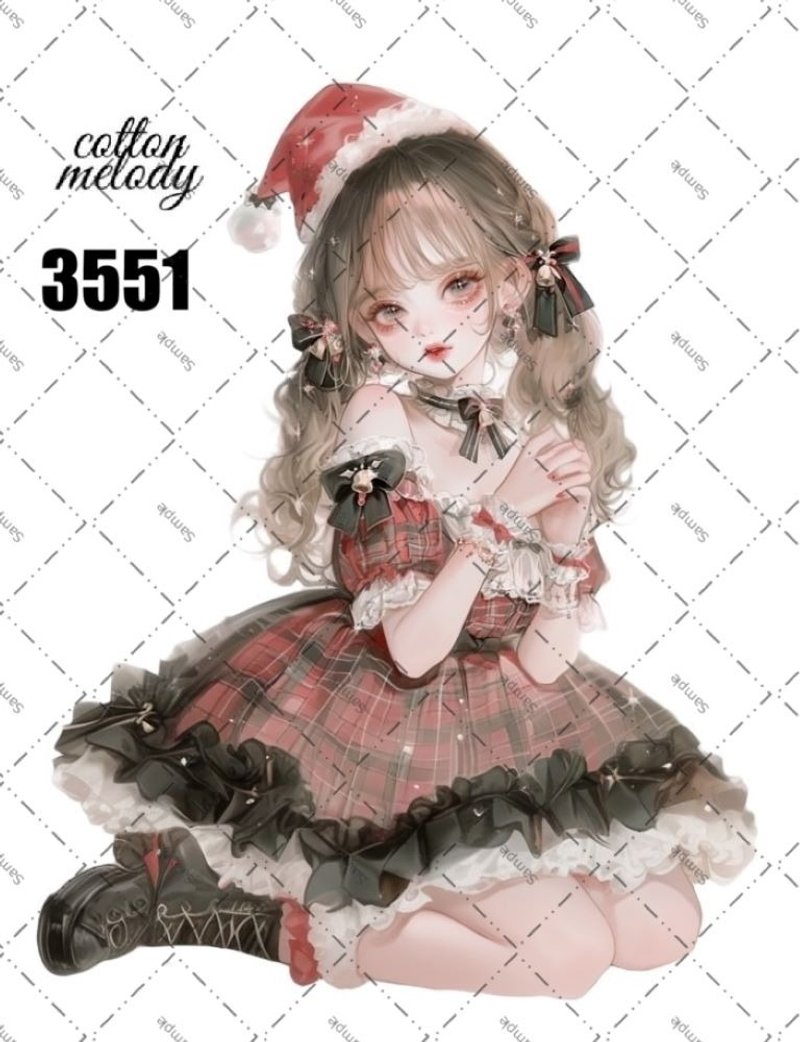 original sticker no.3551 人物ステッカー オリジナルステッカー オリジナル人物ステッカー 装飾ステッカー cotton melody - 貼紙 - 紙 