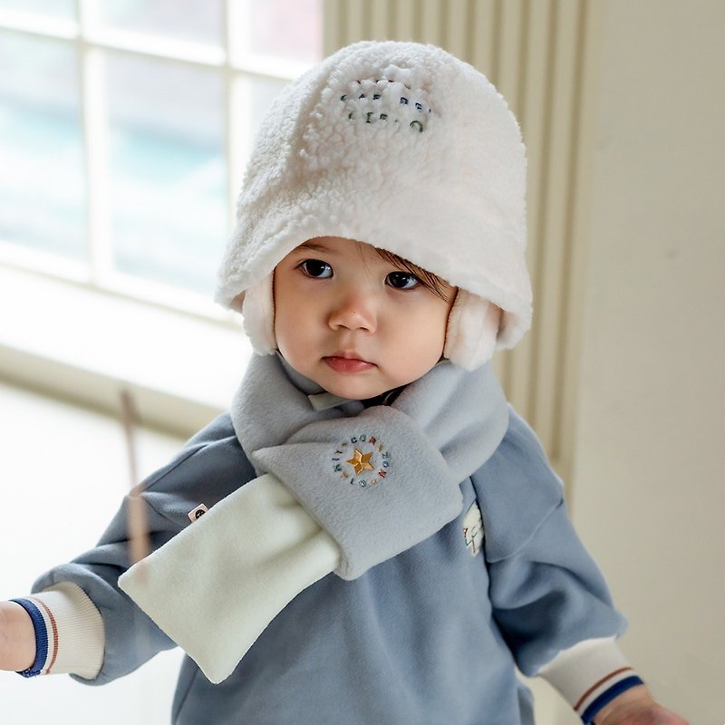 Happy Prince Korea-made Dayni two-color stretch baby scarf - Other - Polyester Blue