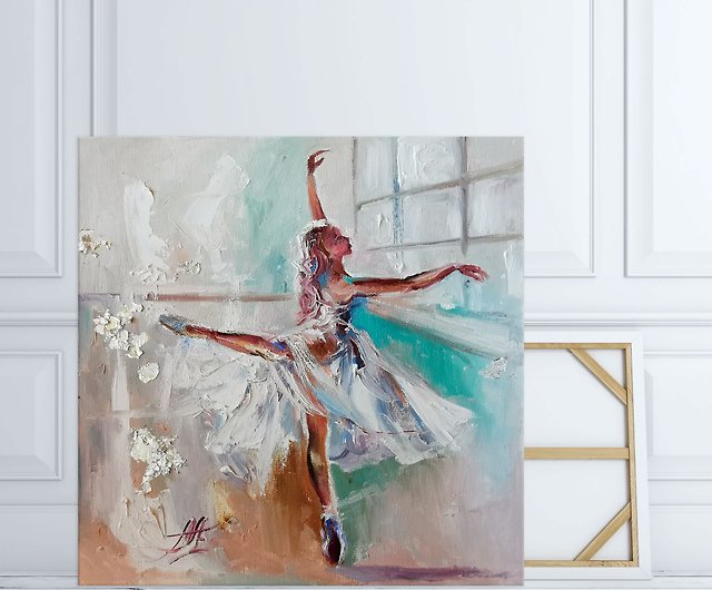 バレリーナの絵画, バレエダンサーの絵画, ダンサーの壁アート, 女性の 