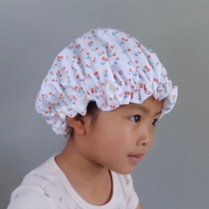 kids [2 to 7 years old] cherry cooling fabric x washable silk nightcap made in Japan - อุปกรณ์เสริมความงาม - ผ้าไหม หลากหลายสี