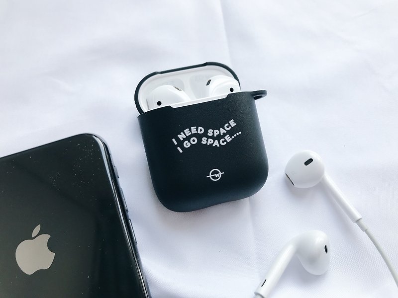 I need space i go space airpods case - Headphones & Earbuds - Plastic Black