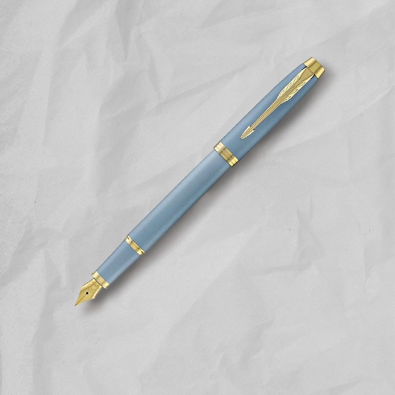 PARKER 派克 新IM金屬系列 水漾藍 鋼筆 免費刻字 (原廠正貨) - 鋼筆 - 其他材質 藍色