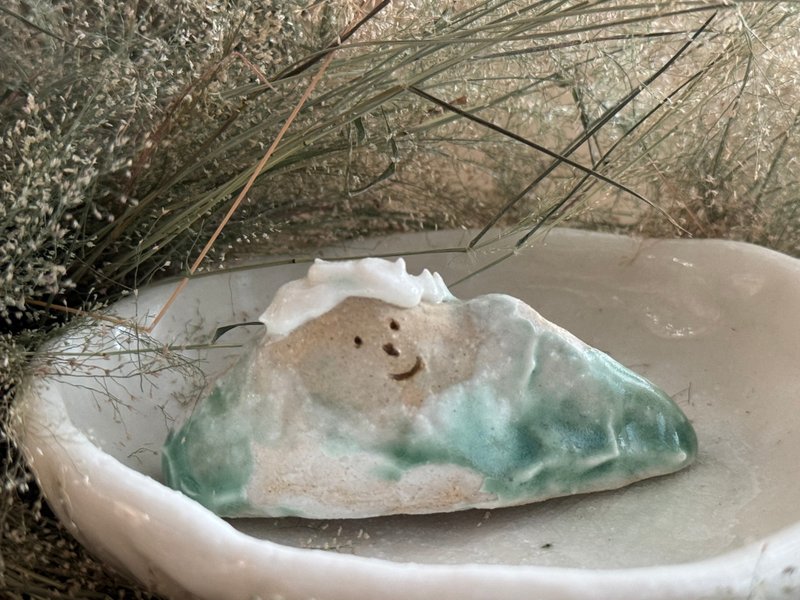 小山線香聖木盤 - 香氛蠟燭/燭台 - 瓷 綠色