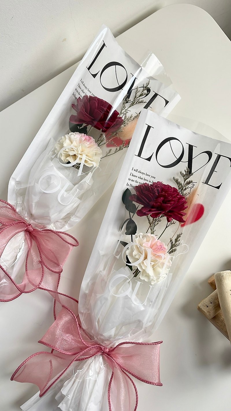 Spot Mother's Day Petty Bourgeoisie Dry Bouquet Carnation Bouquet Gift Small Bouquet Corporate Gift Expansion - Dried Flowers & Bouquets - Plants & Flowers 