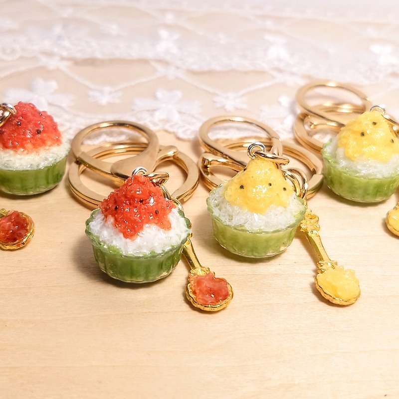 Handmade charms to cool off the summer with watermelon ice - Keychains - Other Materials Multicolor