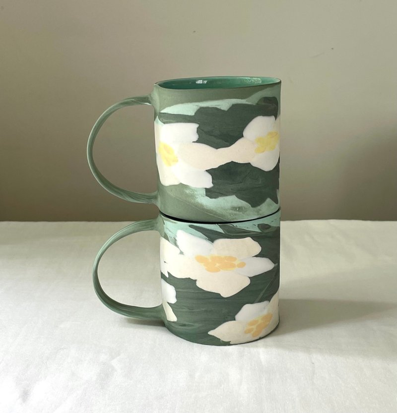 Strawberry Flower Coffee Mug - Mugs - Porcelain 