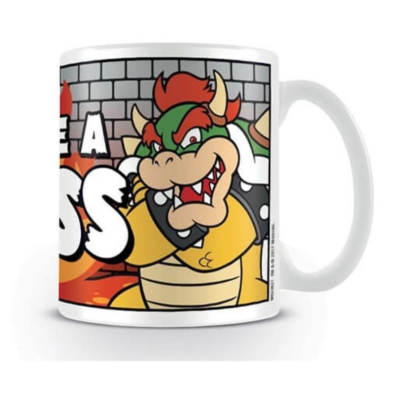 [Nintendo] Super Mario Bowser (This is the Demon King) Mug/LIKE A BOSS - Mugs - Pottery Multicolor