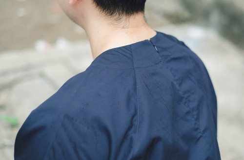 Off-season sale】Boy Cotton Top Oversize : Blue - Shop Katji