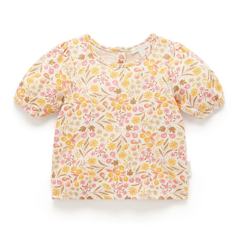 Australian Purebaby organic cotton girls' tops 12M-4T floral print - Tops & T-Shirts - Cotton & Hemp 