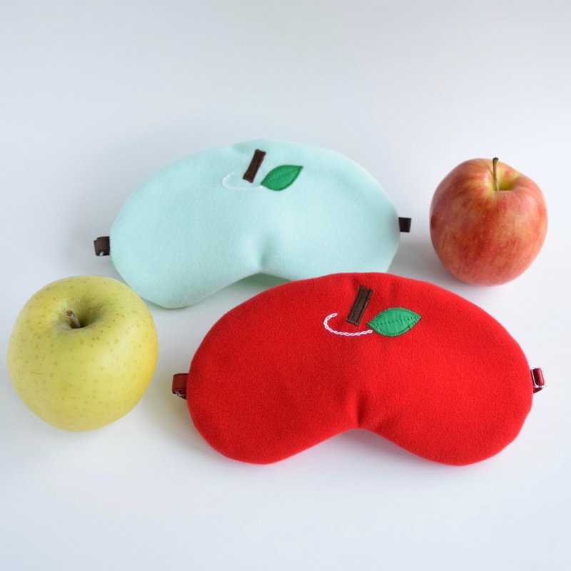 VALUABLE APPLE SLEEP MASKS |Storage pouch|travel|nap|Free gift wrapping - Other - Polyester Red