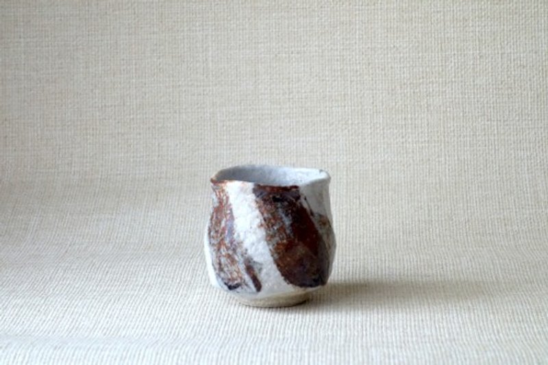 Teacup Shinano glaze a - ถ้วย - ดินเผา ขาว