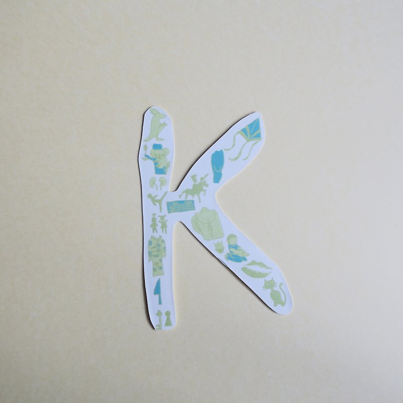 English alphabet stickers KO - Stickers - Paper 