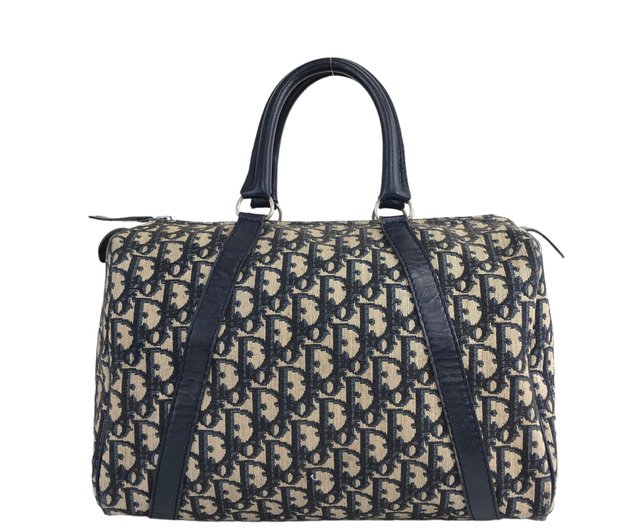 Christian Dior ディオール ボストンバッグ トロッター　ジャガード 楽天市場】【中古】 Christian Dior クリスチャンディオール