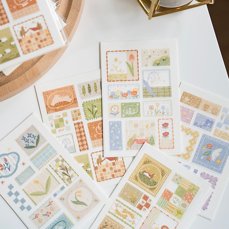 Small clip patchwork note paper non-adhesive - กระดาษโน้ต - กระดาษ 