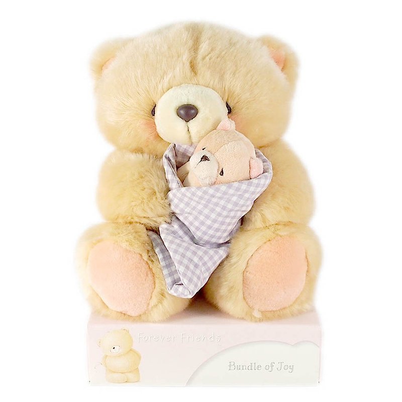 8/Mummy Baby Fluffy Bear [Hallmark-ForeverFriends Plush-Hug Series] - Stuffed Dolls & Figurines - Other Materials Gold