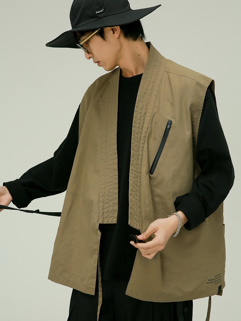 Tao robe style casual vest vest 2 colors optional mountain outdoor