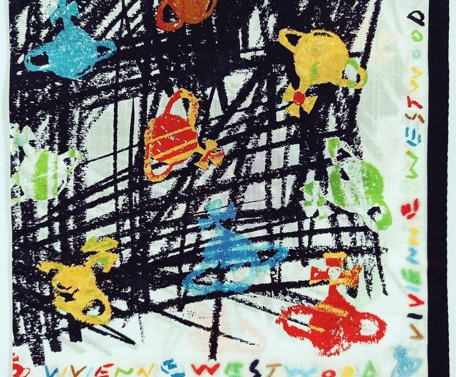 ヴィヴィアン・ウエストウッド ヴィンテージ ハンカチ 抽象画 土星 20