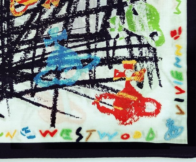 ヴィヴィアン・ウエストウッド ヴィンテージ ハンカチ 抽象画 土星 20