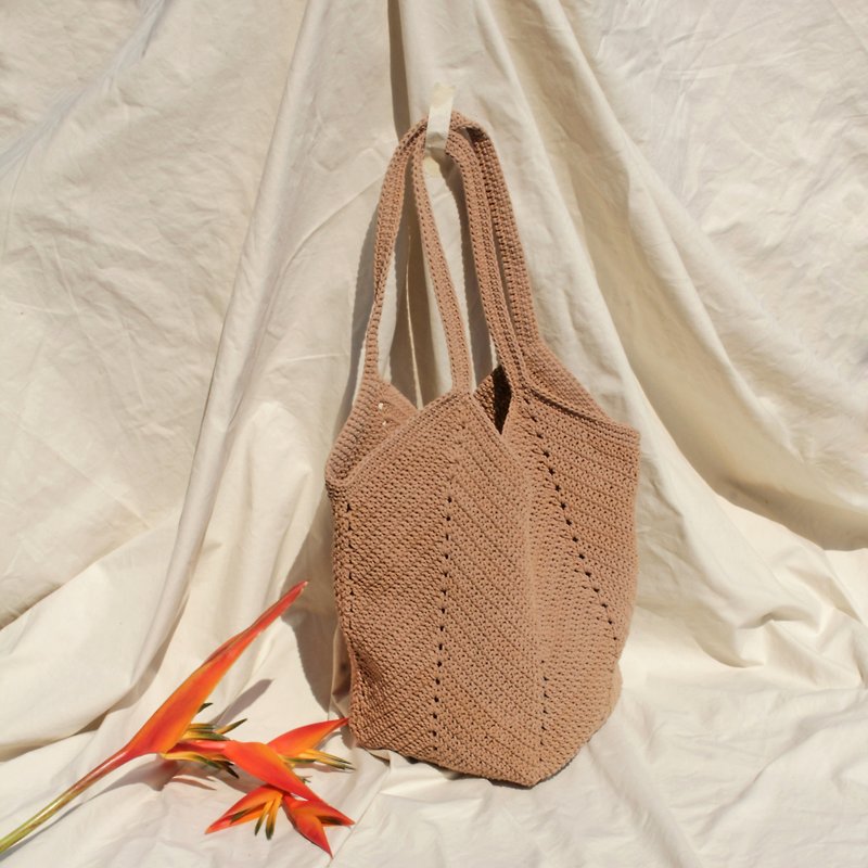 Almond Tote bag ,Market bag ,Crochet bag ,Shopping bag