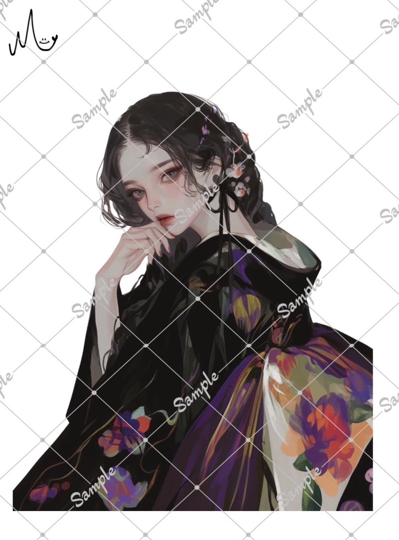 オリジナル人物ステッカー - 貼紙 - 紙 